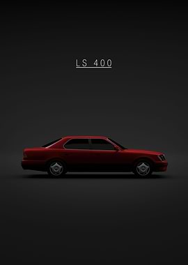 Red Lexus LS 400
