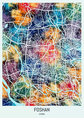 Foshan China Map