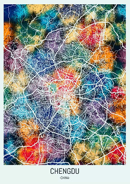 Chengdu China Map
