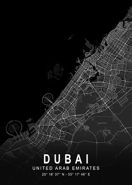 Dubai Dark Map