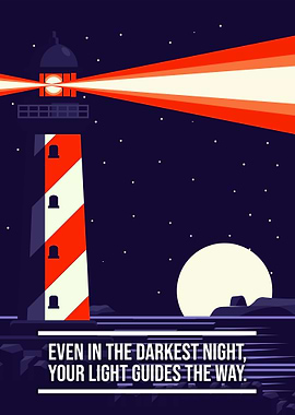 Guiding Light at Night