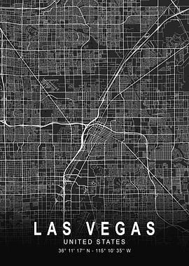 Las Vegas Dark Map