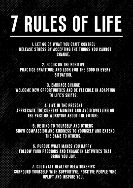 7 rules of life