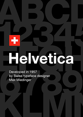 Helvetica font 1957