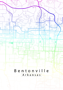 Bentonville Arkansas Map