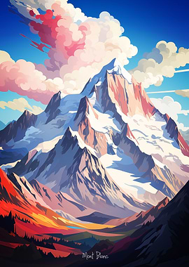 Mont Blanc Oil Painting