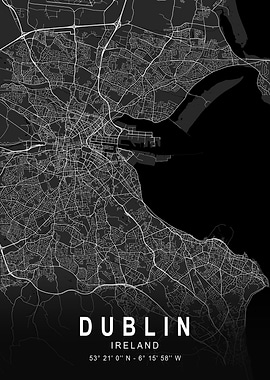 Dublin Dark Map