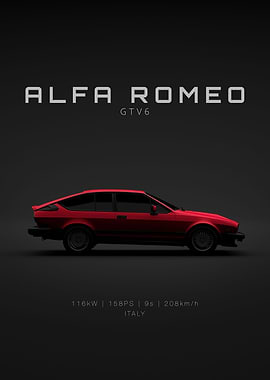 Alfa Romeo GTV6 Red Specs