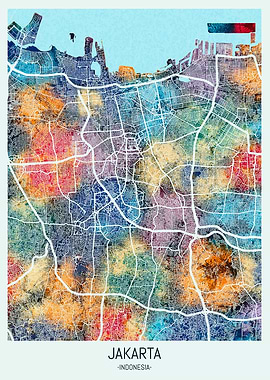 Jakarta Indonesia Map