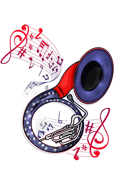 Sousaphone 4th Of July USA