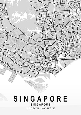 Singapore Light Map