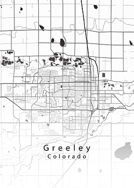 Greeley Colorado City Map