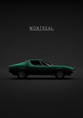 Green Alfa Romeo Montreal