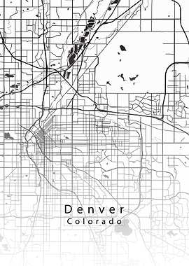 Denver Colorado City Map
