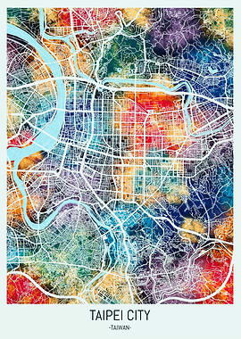 Taipei City Taiwan Map