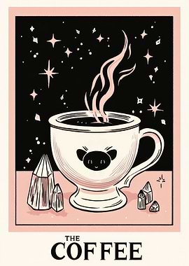 The Coffee Tarot Card