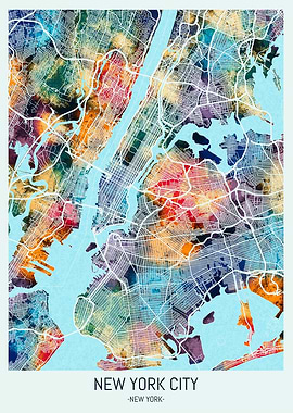 New York City New York Map