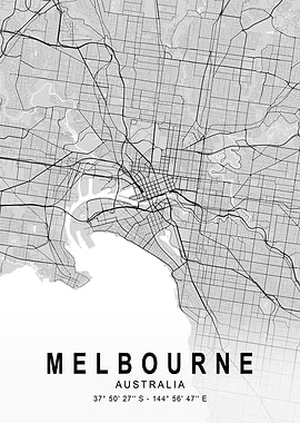 Melbourne Light Map