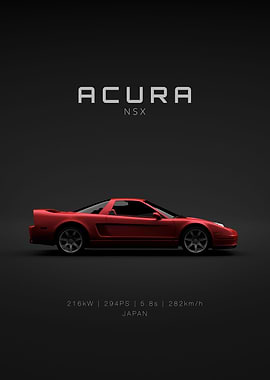 Acura NSX 2005 Red Specs