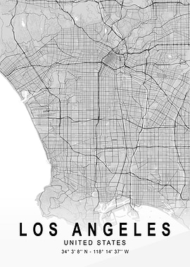 Los Angeles Light Map