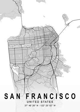 San Francisco Light Map