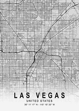 Las Vegas Light Map