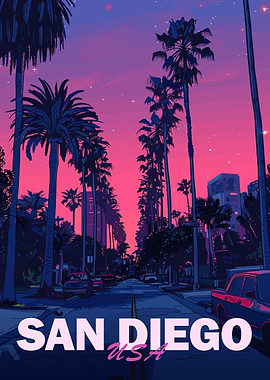San Diego City Retro