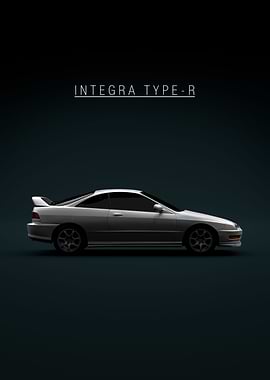 White Acura Integra TypeR