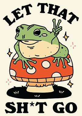 Retro Frog Poster
