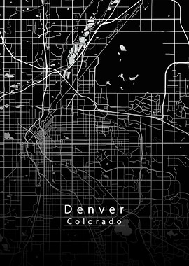 Denver Colorado City Map