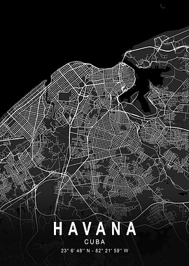 Havana Dark Map