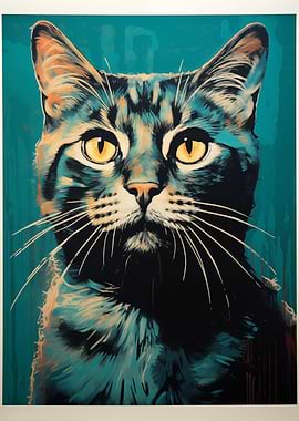 Cute cat Animal Art