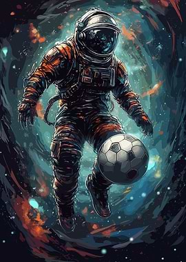Soccer Astronaut Fantasy
