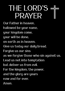 THE LORDS PRAYER SMALL X
