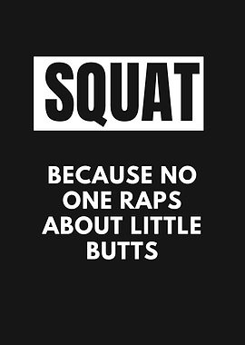 SQUAT GYM QUOTE FUNNY