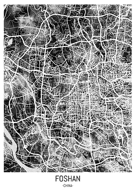 Foshan China City Map
