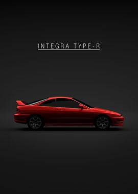 Red Acura Integra Type R