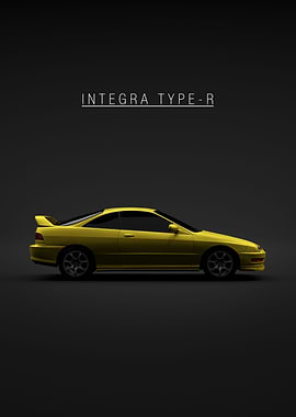 Yellow Integra Type R