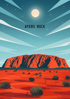 Ayers Rock Moonrise