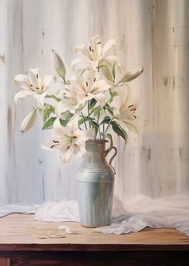 Alabaster Lilies Elegant