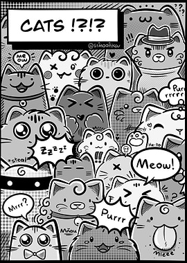 Bunch of Comic cats
