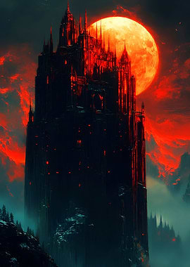 Vampire Lord Moon Castle