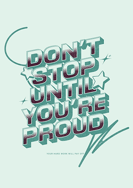 Until Youre Proud