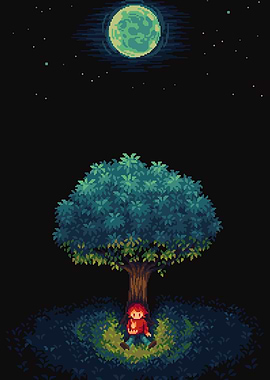 Alone pixel art
