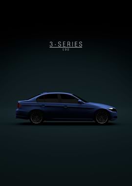 BMW 3 Series 2011 Blue e90