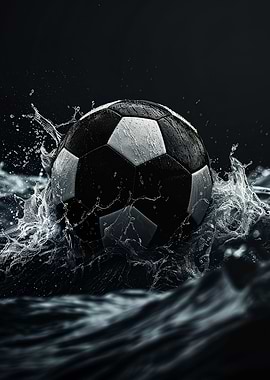 Football Soccer Ball Wave