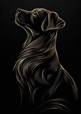 Golden Line Dog