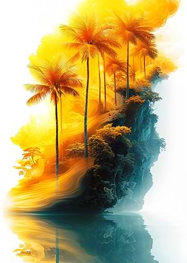 Golden Tropical Island
