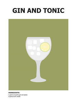 gin tonic drink