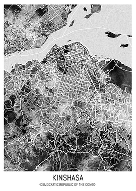 Kinshasa DR Congo City Map
